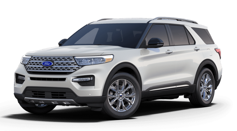 2021 Ford Explorer Limited Star White, 2.3L EcoBoost I-4 Engine with